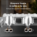 Cecotec Espresso-Kaffeemaschine Barista Baristeo Intima, professionelle Barista-Espressomaschine, Vorbrüh-System, 15 Bar Pumpe, einfaches Befüllen, 1,7L Wassertank und Tassenwärmer