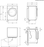 AEG L7WBA60680 Waschtrockner / DualSense - schonende Pflege / 8 kg Waschen / 5 kg Trocknen / D / energiesparend / Mengenautomatik / Nachlegefunktion / ProSteam - Auffrischfunktion / 1600 U/min Weiß