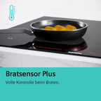 Siemens EX851LYV5E, iQ700, Smartes Induktionskochfeld 80 cm, autark, Rahmenlos aufliegend, Touch & Slide, varioInduktion Plus, Intelligente flexZonen, Bratsensor Plus, cookConnect System, Schwarz