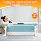 Sonnewelt Faltbare Badewanne mit Abdeckung