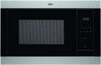 AEG MSB2547D-M 60cm Einbau-Mikrowelle / Touch-Bedienung / Grillfunktion / Display mit Uhr, Edelstahl