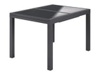 Alu-Set »Houston«, 9-teilig - Ausziehtisch & 8 Hochlehner, grau