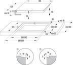 Gorenje 738971 Einbaubackofen-Set OptiBake Black Steam Pyro Set / 77L / Heißluft/Pyrolyse/ExtraSteam/GentleClose/AirFry/Pizzamode 300°C/PerfectGrill/Induktions-Kochfeld mit BridgeZone/schwarz