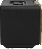 JBL Authentics 200 Smart Home Lautsprecher – 70er Jahre Retro-Design Bluetooth Box – Mit Quadrex Grill, Google Assistant, Alexa, AirPlay und JBL One App – Schwarz