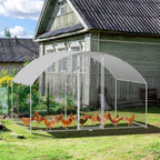 Sonnewelt Hühnerstall Freilaufgehege Kuppeldach Verzinktem Stahl 3x2x2m