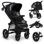 LIONELO Annet Plus Buggy bis 22 kg mit Liegefunktion, Kinderwagen klein zusammenklappbar mit Zubehör, Eva-Schaum-Räder, Moskitonetz, Fußdecke Getränkehalter, Korb