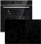 Autarkes Herdset: 60cm Einbaubackofen EB8017ED | 59cm Induktionskochfeld IH85901FZ | Katalyse | Pizzafunktion | Grill | Umluft | Heißluft | Automatik-Timer | SET8017IH592FZ