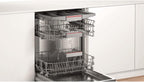 Bosch SMV4ETX08E, Serie 4, Smarter Geschirrspüler Vollintegriert 60 cm, Besteckkorb, Spülmaschine mit Programmassistent, besonders Leise, Rackmatic, Automatische Türöffnung, InfoLight, AquaStop
