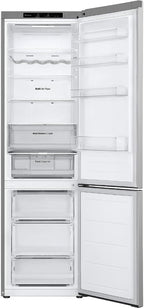 LG GBV22NCCEP Kühl-/Gefrierkombination – Smart Inverter Compressor, Total No Frost, Modern Flat Door Design, Matt Schwarz Metallic, Energieeffizienz A