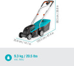 Gardena Akku-Rasenmäher PowerMax 32/36V P4A Ready-to-Use Set: Rasenmäher bis 200 m², 32 cm Schnittbreite, 30 l Fassungsvolumen, Schnitthöhe 20-60 mm, inkl. 2 x 18V P4A Akku (14621-20)