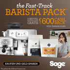 Sage - The Barista Express - Kaffeemaschine mit manuellem Milchaufschäumer & integriertem Mahlwerk - 16 Mahlgradeinstellungen, automatisches Mahlen, individueller Milchschaum - Schwarzer Trüffel