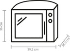 Bauknecht MW 39 WSL / Kombination Grill und Mikrowelle / Crisp Funktion / 700 W / 13 L Garraum / Super-Kompakt Design / Dampfgarfunktion / Schnellauftau-Funktion, Weiß/Silber