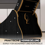 noviclass® Katzenlaufrad Baghira Groß XXL | 132cm Durchmesser Artgerecht für große Katzen | Kratzfest, stabil und leise | Gratis Spielzeug und E-Book | Geprüfte Qualität (Weiß)