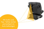 Osann Eno360 i-Size, drehbarer Kindersitz 40-150 cm, Reboarder mit Isofix, Baby Autositz – All Black