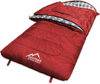 normani 4-in-1-Funktion Extrem Outdoor Schlafsack 'Antarctica' aus Nylon Rip-Stop mit 500 + 250 g/m² Hollow Fiber Füllung 220 x 90 cm