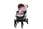 BabyLux® Bambimo Kinderwagen Set 3 in 1 - White Lux - incl. Babywanne, Buggy Sportsitz, Auto-Babyschale - Autositz - Kinderwagenset - Kombikinderwagen mit Wickeltasche, Regenschutz usw.