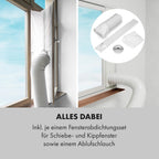 Klarstein Mobile Klimaanlage mit Abluftschlauch, 3-in-1 Klimagerät mit Ventilator, Luftentfeuchter & Nachtmodus, Kleine & Portable Klimaanlage für Wohnung & Büro, 12000 BTU Niedrig Verbrauch