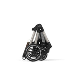 CYBEX Gold Kinderwagen EOS Lux 2-in-1, Reisesystem, Ab Geburt bis 22 kg (ca. 4 Jahre), Moon Black