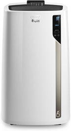 De'Longhi Pinguino PAC EM82, Mobile Klimaanlage für Räume bis zu 80 m³, 9.400 BTU, 2,4 kW, 63 dB, Entfeuchtungsfunktion, Energieklasse A, 24h-Timer, Weiß