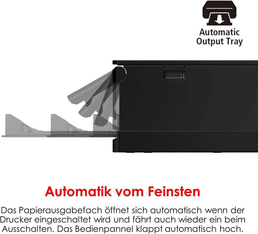 Canon PIXMA TS8351a Drucker Farbtintenstrahl Multifunktionsgerät DIN A4 (Scanner, Kopierer, 4.800 x 1.200 dpi, 6 separate Tinten, USB, WLAN, AirPrint, Duplexdruck, 2 Papierzuführungen, 5 GHz), weiß