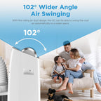 Midea Mobiles Klimagerät Real Cool 35, 12000 BTU, Raumgröße bis 117m³(43㎡), APP-Steuerung/Alexa/Google Home/IFTTT, Mobile, Weiß