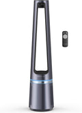 Rowenta QU5062 Eclipse 3in1 Luftreiniger | Heizlüfter | Ventilator | filtert 99,9% der Partikel | für 30 m2 Raumgre | schnelle Heizung bis zu 35°C | automatischer Tag- und Nachtmodus | Schwarz/Grau