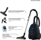 AEG VX82-1-KO Staubsauger / 75% Recyclingmaterial / autom. Saugkraftregulierung / extrem leise auch auf Teppich / Aufnahme von groen + kleinsten Partikeln / langes Kabel / 600W / schwarz