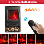 Sonnewelt Elektrokamin mit LED Flammenm WiFi Fernbedienung 900W/1800W