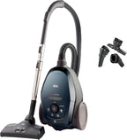 AEG VX82-1-KO Staubsauger / 75% Recyclingmaterial / autom. Saugkraftregulierung / extrem leise auch auf Teppich / Aufnahme von groen + kleinsten Partikeln / langes Kabel / 600W / schwarz