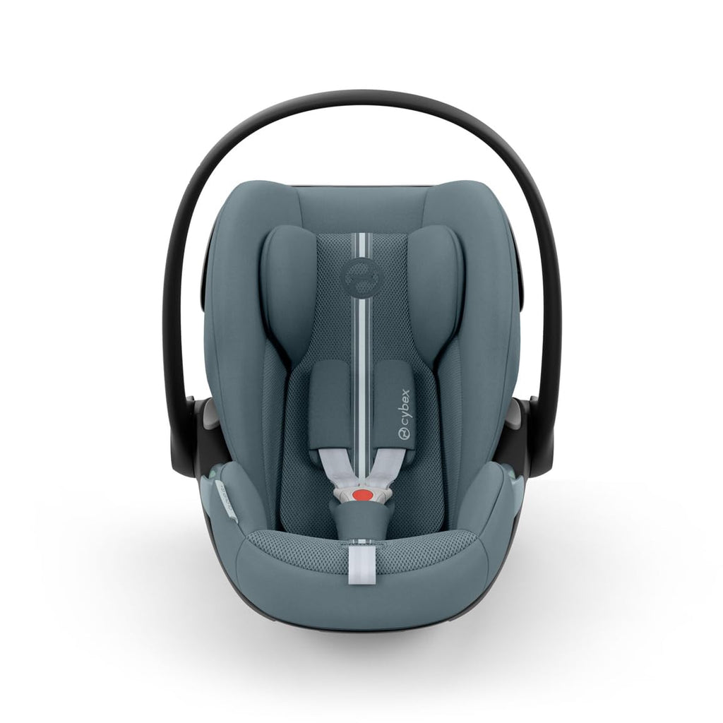 CYBEX Gold Babyschale Cloud G i-Size Comfort, Inkl. Neugeboreneneinlage, Ab Geburt bis ca. 24 Monate, Für Kinder ab 40 cm bis 87 cm, Max. 13 kg, Moon Black
