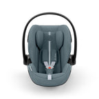 CYBEX Gold Babyschale Cloud G i-Size Comfort, Inkl. Neugeboreneneinlage, Ab Geburt bis ca. 24 Monate, Für Kinder ab 40 cm bis 87 cm, Max. 13 kg, Moon Black