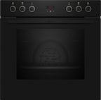 NEFF EDX442, Set bestehend aus E1ECD0AN0, N 30, Einbauherd mit CircoTherm, 60 x 60 cm, Edelstahl und M13R42N2, N 50, herdgesteuertes Elektrokochfeld, 60 cm, Schwarz, mit Rahmen aufliegend