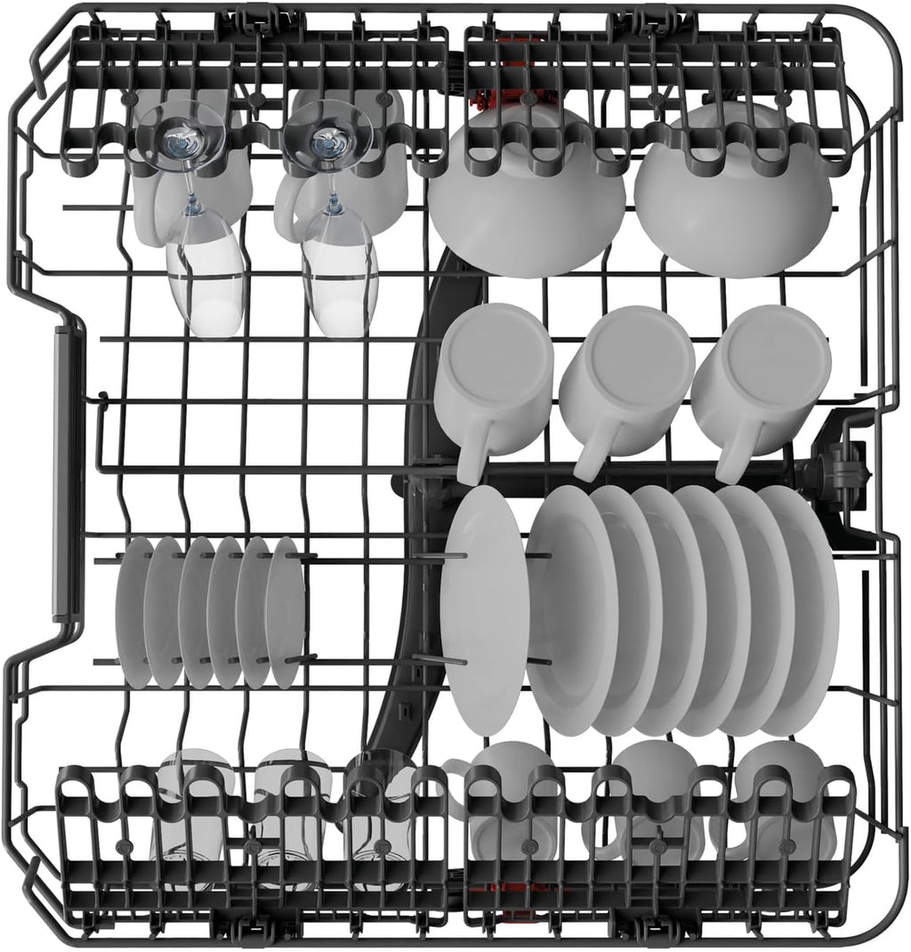 Bauknecht BCIO 3T341 PLET Vollintegrierbarer Geschirrspüler 60 cm /Edelstahl/14 Maßgedecke/10 Standardprogramme und 1 Sensorprogramm/PowerClean/ActiveDry/Besteckschublade/Vollwasserschutz
