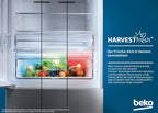 Beko RCNE366E70ZXBRN bPRO700 freistehende Kühl-/Gefrierkombination, großer Kühlschrank, 323 l Gesamtrauminhalt, HarvestFresh, NoFrost, leise, SmoothFit, 0°C-Zone, Dark Inox