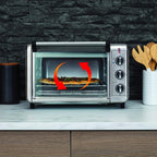 Russell Hobbs Backofen Airfryer [5-in-1: Heiluftfritteuse, Minibackofen, Grill, Toaster, Warmhaltefunktion] Express (20l, Pizza  30cm, inkl. Frittierkorb, Backblech&Grillrost) Umluft- Ofen 26680-56