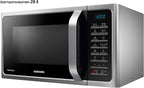 Samsung MC28H5015AS/EG Kombi-Mikrowelle mit Grill und Heißluft / 900 W / 28 L Garraum (Extra groß) / 51,7 cm Breite / Hefeteig-/Joghurt-Programm / silber