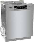Gorenje GU642E90X Geschirrspüler/Unterbaugerät/59,9 breite/13 Maßgedecke/6 Programme/Total AquaStop/Ecoprogramm/Höhenverstellbar/Memory Funktion/Eco-Programm/Intensivprogramm/EEK: E/Grau-Metallic