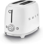 Smeg, 2x2 TSF01CREU -Toaster, 2 Schlitze für 2 Scheiben, 6 Vergoldungsniveaus, Heizfunktion, Abtau- und Bagel- Funktion, Sammelschublade, 950W, Creme