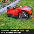 Einhell Akku-Rasenmäher RASARRO 36/38 Kit Power X-Change (36 V, 38 cm Schnittbreite, 450 m², Brushless, Mulchfunktion, 45L Fangkorb, inkl. 2x 4,0 Ah Akkus + Twincharger)