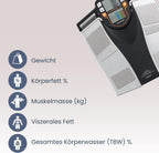 TANITA BC-545N Segment-Körperzusammensetzungswaage On Screen Messwerte pro Körperteil 10 Messungen Silber | 1er pack