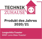WMF Lono Toaster Glas mit Brtchenaufsatz, 2 Scheiben, XXL, motorisierte Toastaufnahme, Aufwrm-Funktion, 7 Brunungsstufen, Toaster edelstahl matt