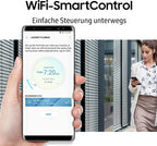 Samsung WW80T554ATW/S2 Waschmaschine, 8 kg, 1400 U/min, Ecobubble, AddWash, WiFi-SmartControl, Hygiene-Dampfprogramm, Weiß