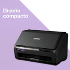 Epson WorkForce ES-580W Scanner, Dokumentenscanner (scannt ohne PC, 35 Seiten bzw. 70 Bildern pro Minute, bis DIN A4, beidseitiger Scan in einem Durchgang, automatische Ausrichtung) One size