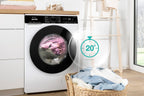 Gorenje WPNA 84 SATSWIFI Waschmaschine mit Dampffunktion / 8 kg / 1400 U/Slim Line/ConnectLife WiFi/Total AuaStop/Inverter PowerDrive Motor/Edelstahltrommel/Kindersicherung/EEK A