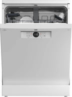 Beko BDFN26420W b300 freistehender Geschirrspüler, unterbaufhig, Platz für 14 Magedecke, Pro  Inverter Motor, TrayWash, HygieneIntense, 6 Programme, WaterSafe+, Wei