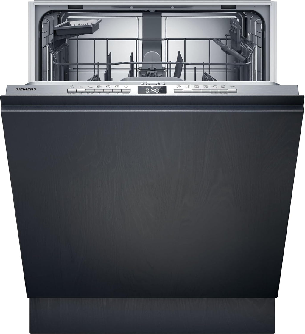 Siemens SN63EX14VE, iQ300 Smarter Geschirrspüler, Vollintegrierte Spülmaschine mit Besteckschublade, 60 cm, Auto Türöffnung dank autoOpen dry, Besonders leise durch iQdrive-Motor, infoLight aquaStop
