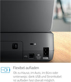 HP OfficeJet 200 Mobiler Tintenstrahldrucker (A4, Drucker, WLAN, HP ePrint, Airprint, USB, 4800 x 1200 dpi) schwarz