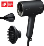 Panasonic EH-NA0J-N825 nanoe™ MOISTURE+ & Mineral Haartrockner, If Design Award, Diffusor & Konzentratordüse, Heiß- & Kalt-Wechselmodus, Pflege für Haut, Kopfhaut & Haarspitzen, 1600 W, Schwarz