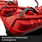 Einhell Akku-Rasenmher GE-CM 18/33 Li Kit Power X-Change (18 V, 33 cm Schnittbreite, bis 200 m, Brushless, 30L Fangkorb, 25-65 mm Schnitthhe, inkl. 4,0 Ah Akku + Ladegert)