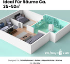 Comfee Luftentfeuchter, 30L/24h, Raumgröße ca. 180m³(80m²), Intelligenter Entfeuchtermodus, 24H Timer, Wassertank 3L, MDDP-30DEN7